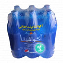 باکس 6 عددی آب آشامیدنی 1.5 لیتری فرآوری شده آکوافینا با املاح معدنی