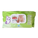 دستمال مرطوب و معطر کودک سبز 120 عددی کینگ