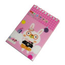 دفتر یادداشت 1/16 فنر دوبل جلد طلقی