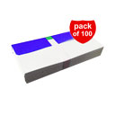 پاکت نامه ملخی درب رنگی آبی 100 عددی