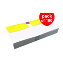 پاکت نامه ملخی درب رنگی زرد 100 عددی