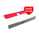 پاکت نامه ملخی درب رنگی قرمز 100 عددی