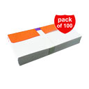 پاکت نامه ملخی درب رنگی نارنجی 100 عددی
