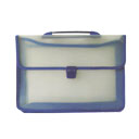 کیف دسته دار طلقی آبی