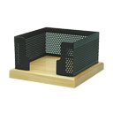 جای کاغذ یادداشت چوب فلز خودرنگ مشکی