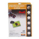 کاغذ فتوگلاسه A4 بسته 20 عددی 180 گرمی یونیک