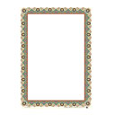 کاغذ تذهیب A4 حاشیه پهن داخل سفید