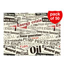 کاغذ کادو طرح OIL بسته 50 عددی