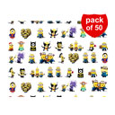 کاغذ کادو طرح مینیونها بسته 50 عددی