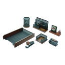 ست رومیزی 7 تکه قهوه ای مشکی