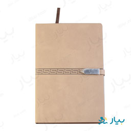 دفتر قهوه ای بنددار