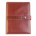 دفتر کلاسوری طرح چرم دکمه دار