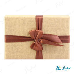 جعبه کادویی کرم پاپیون دار