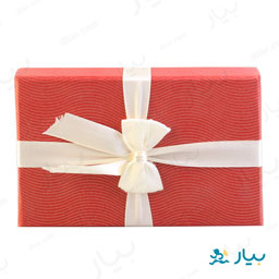 جعبه کادویی قرمز پاپیون دار