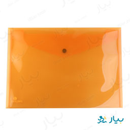 پوشه دکمه دار نارنجی زاهدیان