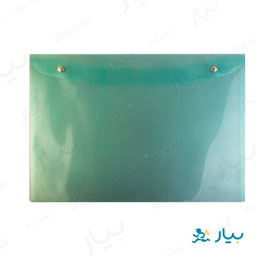 پوشه سبز دکمه دار بزرگ
