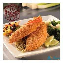 شنیسل فیله مرغ با آرد ذرت 500 گرمی دارا