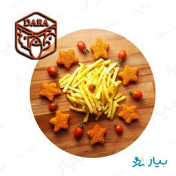 ناگت مرغ ستاره ای کودک 500 گرمی دارا