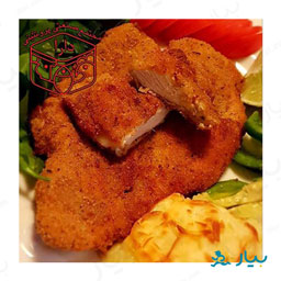 شنیتسل ران با آرد مکزیکی 500 گرمی دارا