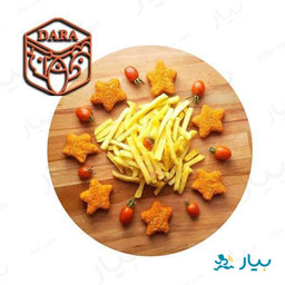 ناگت مرغ ستاره ای کودک 500 گرمی دارا