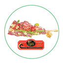 ژیگو ران گوسفندی طعم دار شده پروتیین هدیه مقدار 500 گرمی