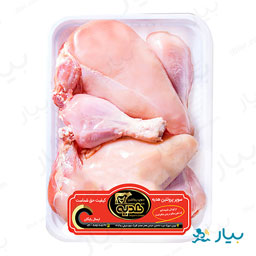 مرغ کامل بدون بال گردن پاک شده مقدار 500 گرمی پروتیین هدیه