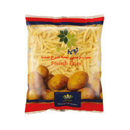 سیب زمینی نیمه سرخ شده(10×10) 750 گرمی نویر سبز