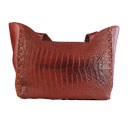 کیف رودوشی مجلسی زنانه مدل قایقی (قهوه ای عسلی)