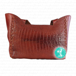 کیف رودوشی مجلسی زنانه مدل قایقی (قهوه ای عسلی)