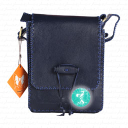 کیف رودوشی پاسپورتی مدل عقیق (سرمه ای)