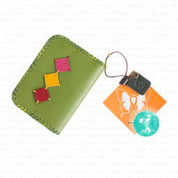 کیف کارتی تکه دوزی (قرمز،سبز،زرد)