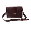 کیف رو دوشی اداری زنانه مدل فیروزه رنگ بادمجانی