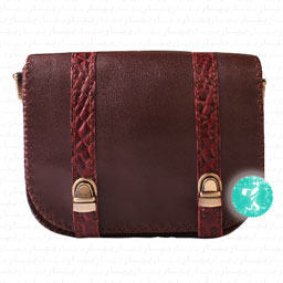 کیف رو دوشی مدل مرمر (2) سایز بزرگ زرشکی