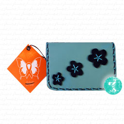 کیف کارتی رنگ سورمه ای و آبی و فیروزه ای