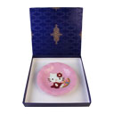 نقاشی پشت شیشه طرح کیتی (کودک) دایره ای صورتی