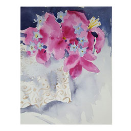 تابلو نقاشی آبرنگ نمای منظره کد 17