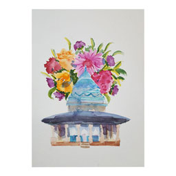 تابلو نقاشی سورئال نمای طبیعت کد 30