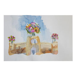 تابلو نقاشی سورئال نمای طبیعت کد 31