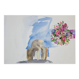 تابلو نقاشی سورئال نمای طبیعت کد 34