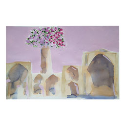 تابلو نقاشی سورئال نمای طبیعت کد 36