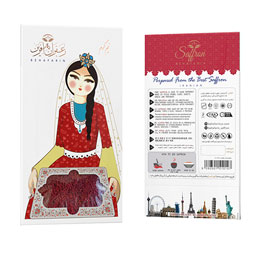 زعفران سرگل ممتاز به آفرین طرح خورشید نیم گرمی به آفرین