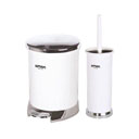 ست سطل و فرچه درب کروم