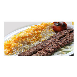 چلو کباب کوبیده جوان