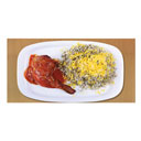 باقالی پلو با مرغ جوان