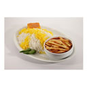 چلو خورش قیمه سیب زمینی جوان