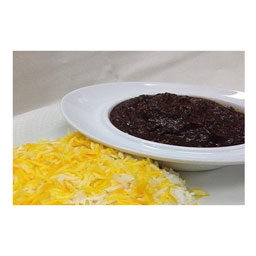 چلو خورش فسنجان جوان