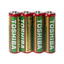 باتری قلمی مدل R6KG تعداد 4 عددی توشیبا