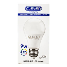 لامپ ال ای دی حبابی آفتابی 9 وات کلور