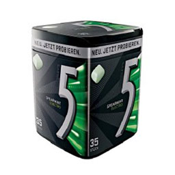 آدامس جعبه فلزی نعنایی 35 عددی فایو