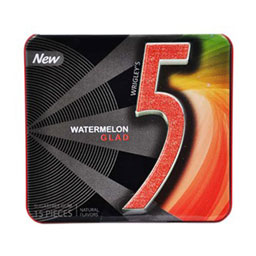 آدامس جعبه فلزی با طعم هندوانه 15 عددی فایو